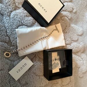 Gucci Silver Beaded Watch Bracelet